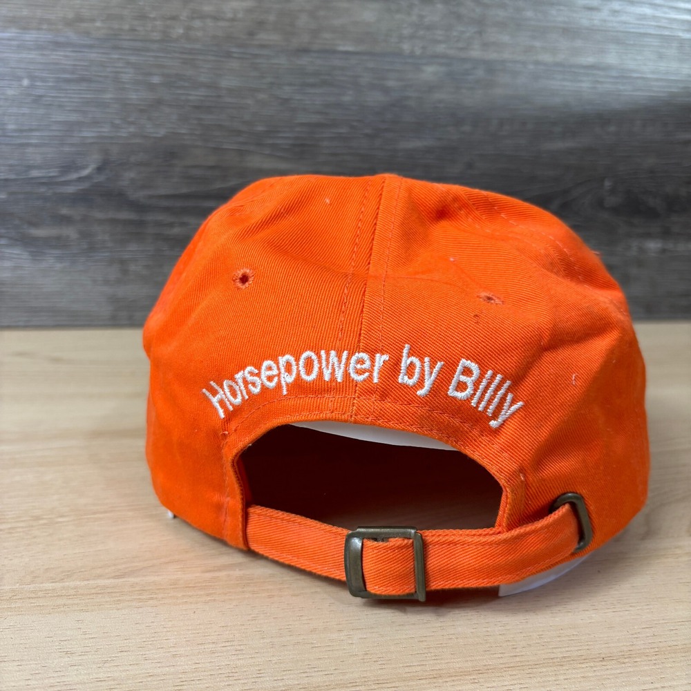 Snake Ranch Cycles Hat Cap Strap Back Orange Adjustable - Picture 8 of 12